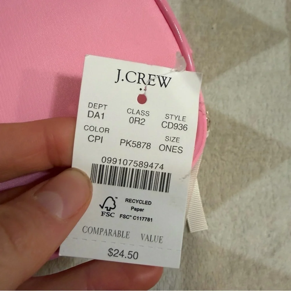 J crew Mini customizable pouch